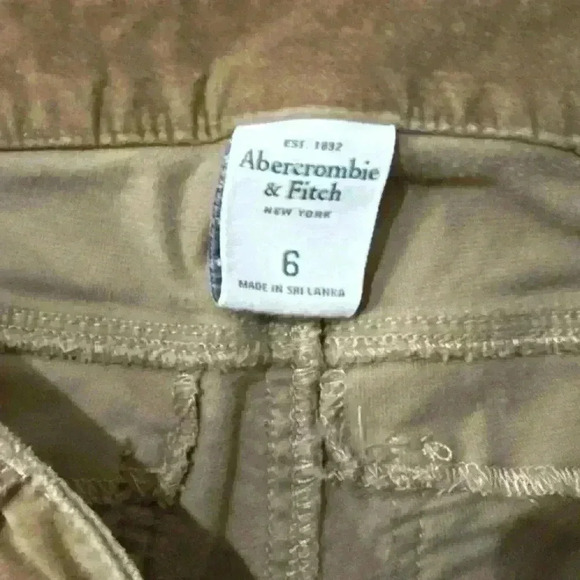 Abercrombie & Fitch Vintage Suede Straight Slim Pants Size 6 - Picture 2 of 6